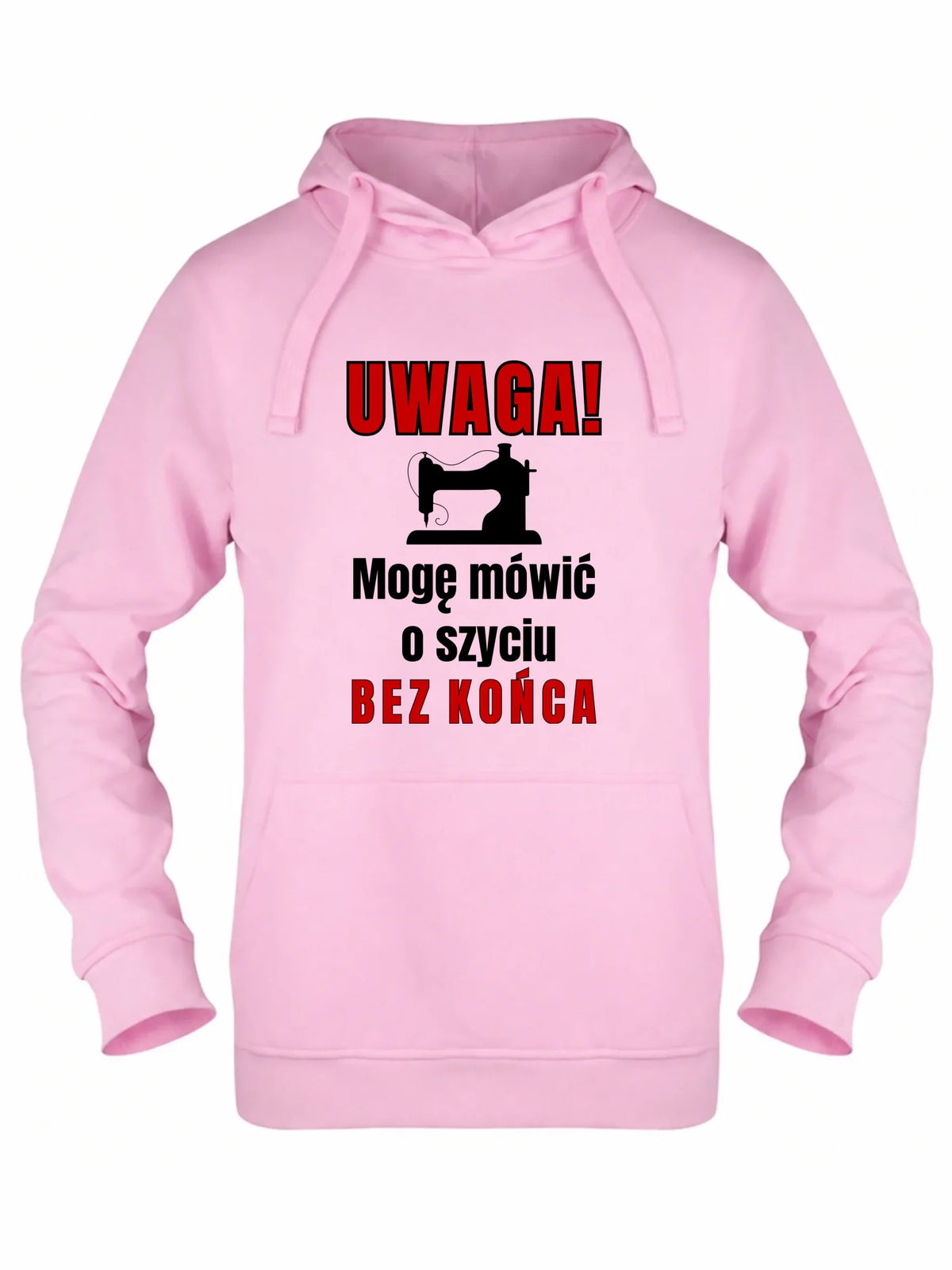 Bluza damska z kapturem szyciowa dla krawcowej - Mówić o szyciu bez końca HS19