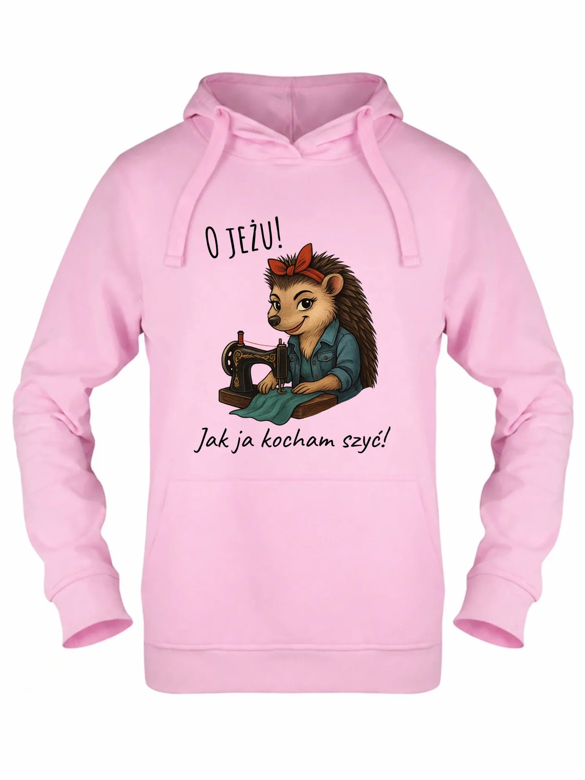 Bluza damska z kapturem szyciowa dla krawcowej - O JEŻU! Jak ja kocham szyć! HS09