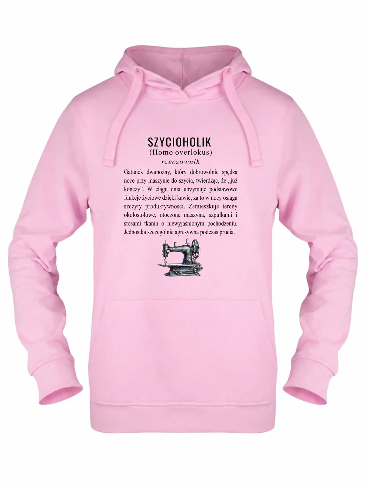 Bluza damska z kapturem szyciowa dla krawcowej - Szycioholik definicja HS10