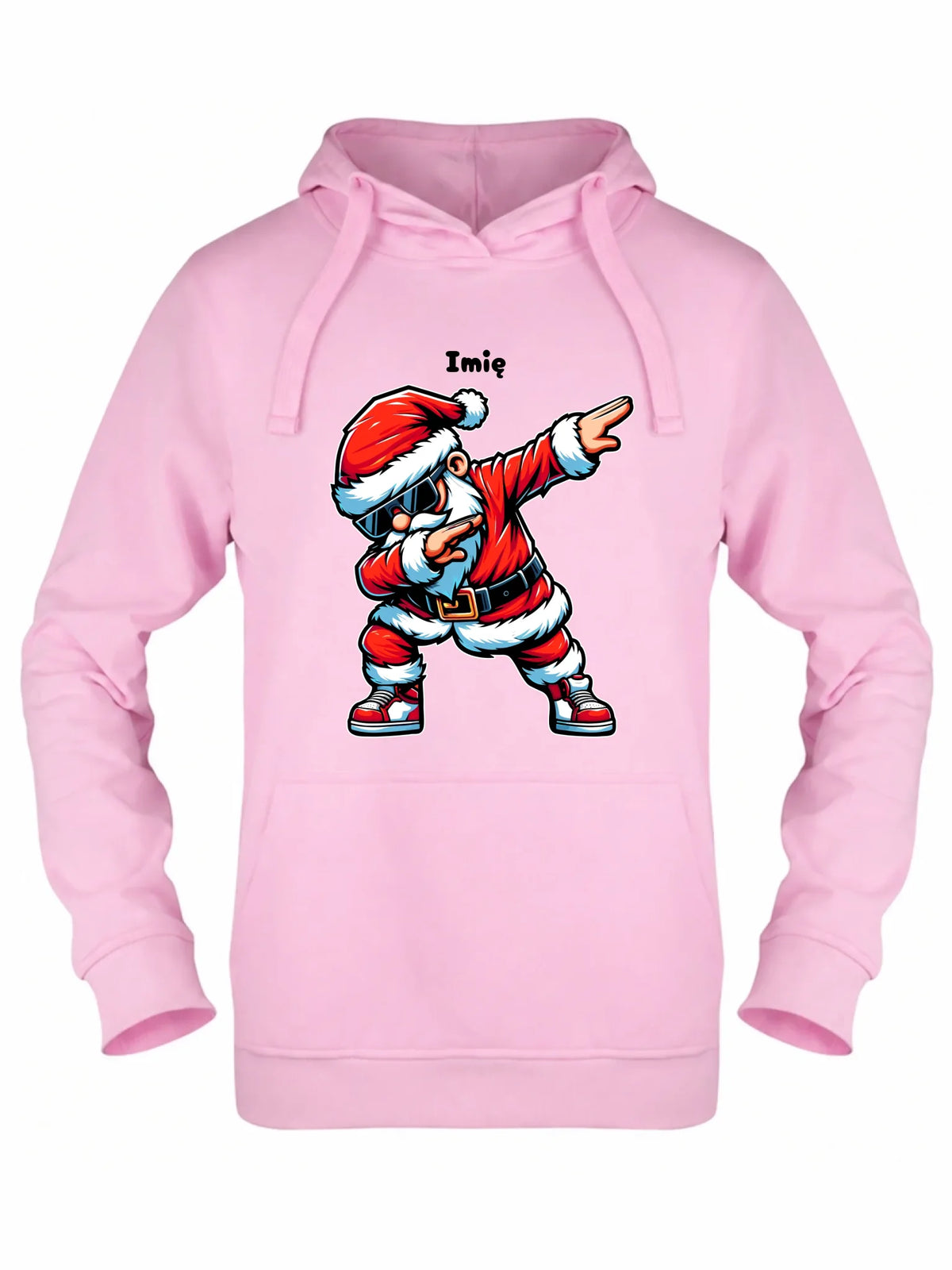 Bluza damska z kapturem świąteczna - Mikołaj - na Mikołajki - personalizowana BN136
