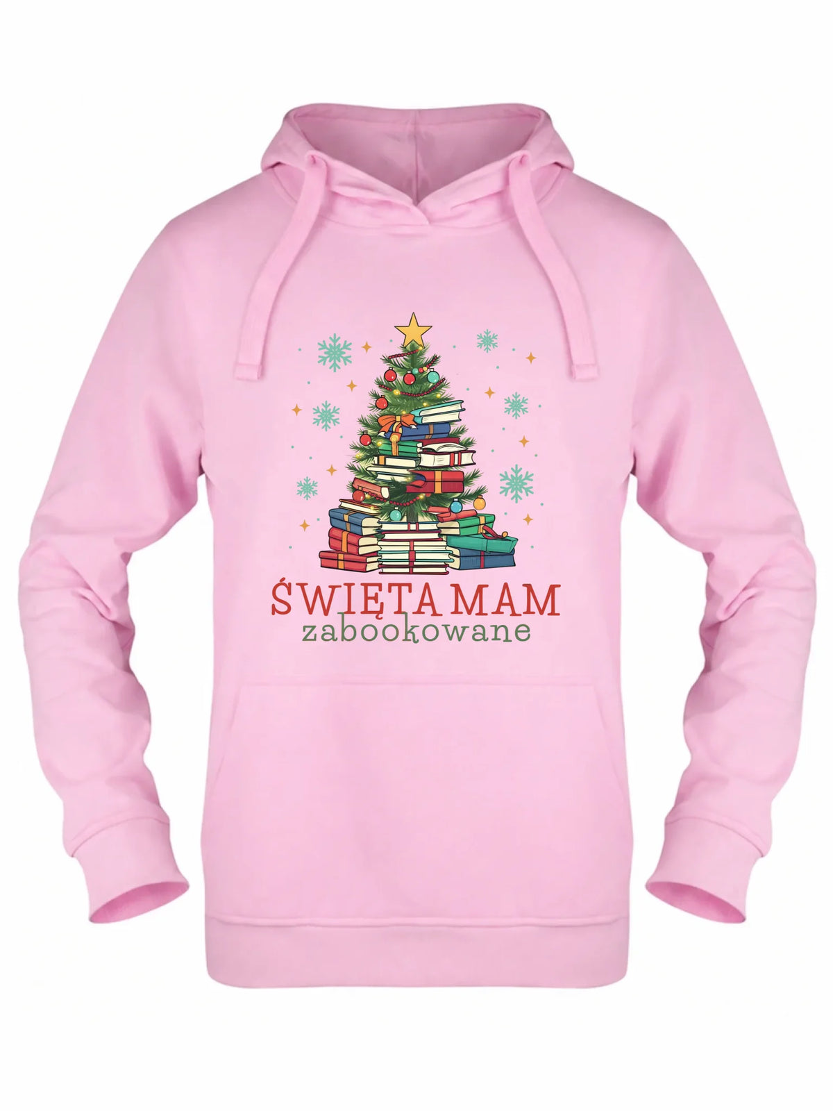 Bluza damska z kapturem świąteczna - Święta mam zabookowane BN05