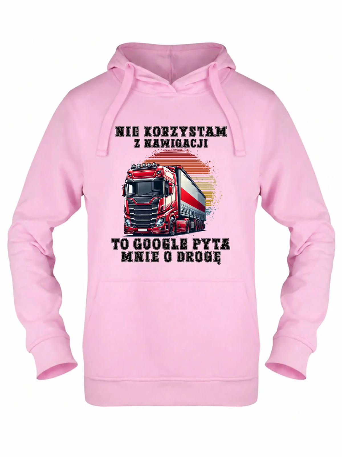 Bluza damska z kapturem - kierowca ciężarówki - Google pyta mnie o drogę ZKT10