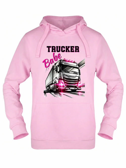 Bluza damska z kapturem - kierowca ciężarówki - Trucker Babe ZKT13