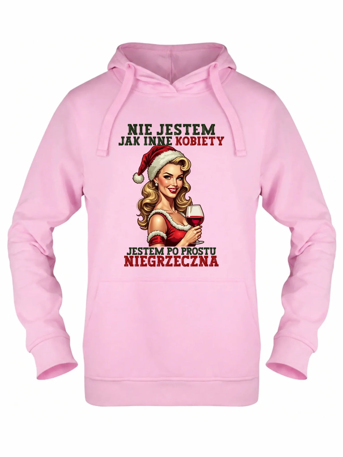 Bluza damska z kapturem świąteczna - prezent dla niej - Nie jestem jak inne kobiety BN03