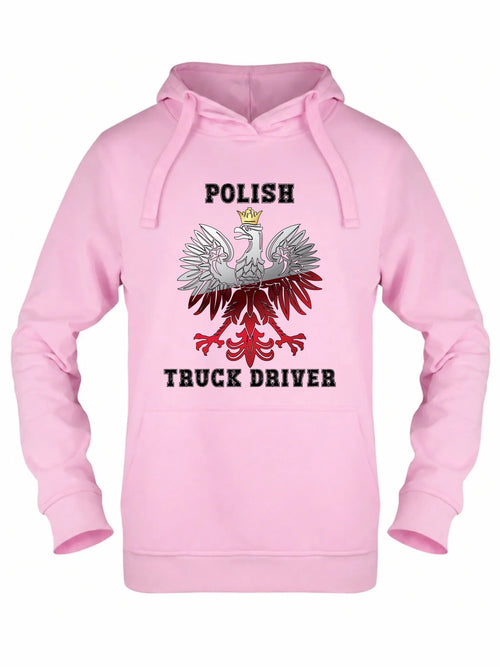 Bluza damska z kapturem dla kierowcy ciężarówki - Polish Truck Driver ZKT06