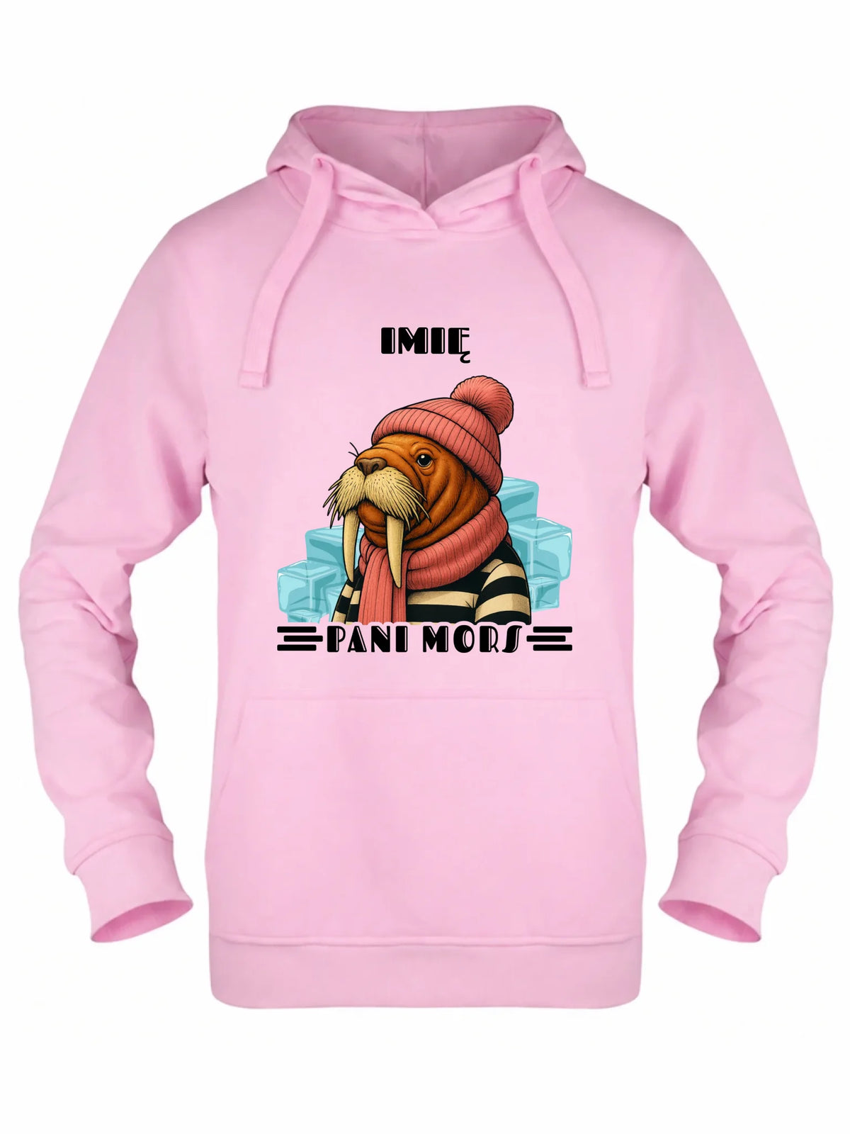 Bluza damska z kapturem - prezent dla morsa - Pani Mors - personalizowana HM16