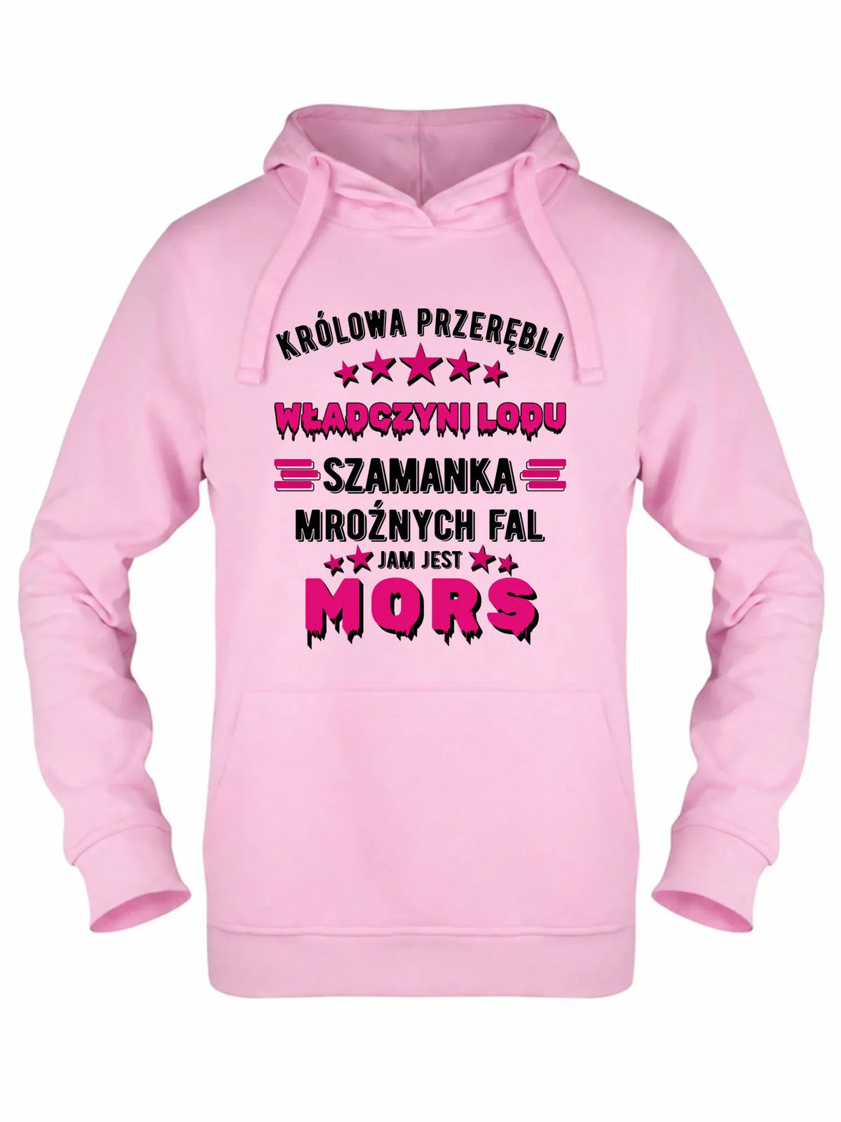 Bluza damska z kapturem - prezent dla morsa - Królowa przerębli Jam jest mors HM17