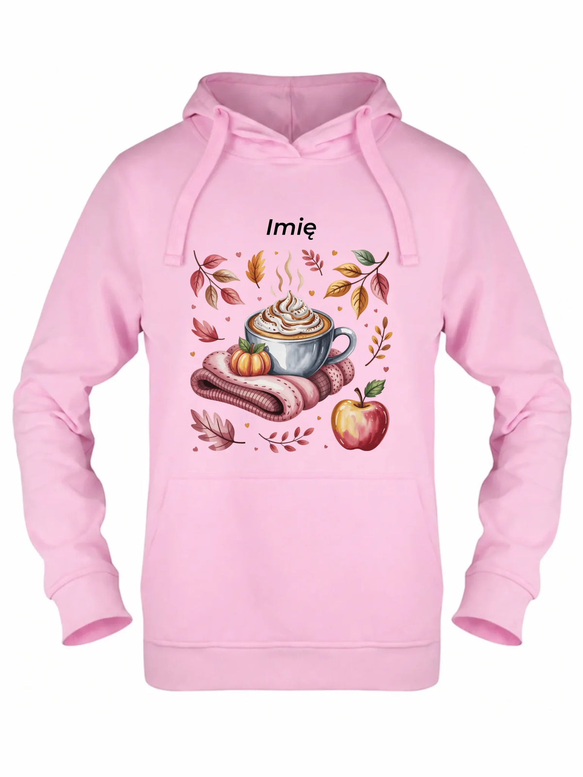 Bluza damska z kapturem jesienna - Przytulna jesień - personalizowana JS29