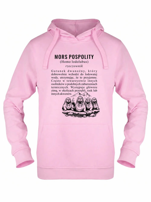Bluza damska z kapturem - prezent dla morsa - Mors pospolity [Homo lodolubus] HM12