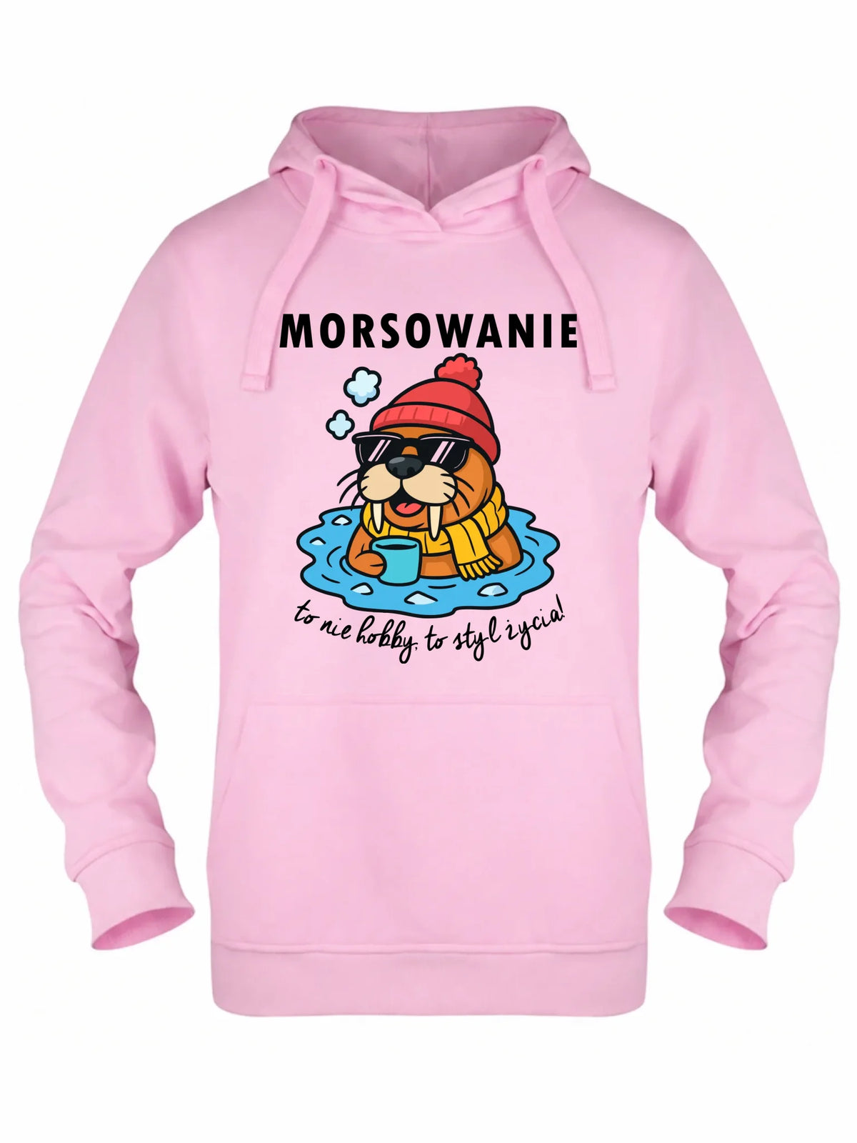 Bluza damska z kapturem - prezent dla morsa - Morsowanie to styl życia HM10
