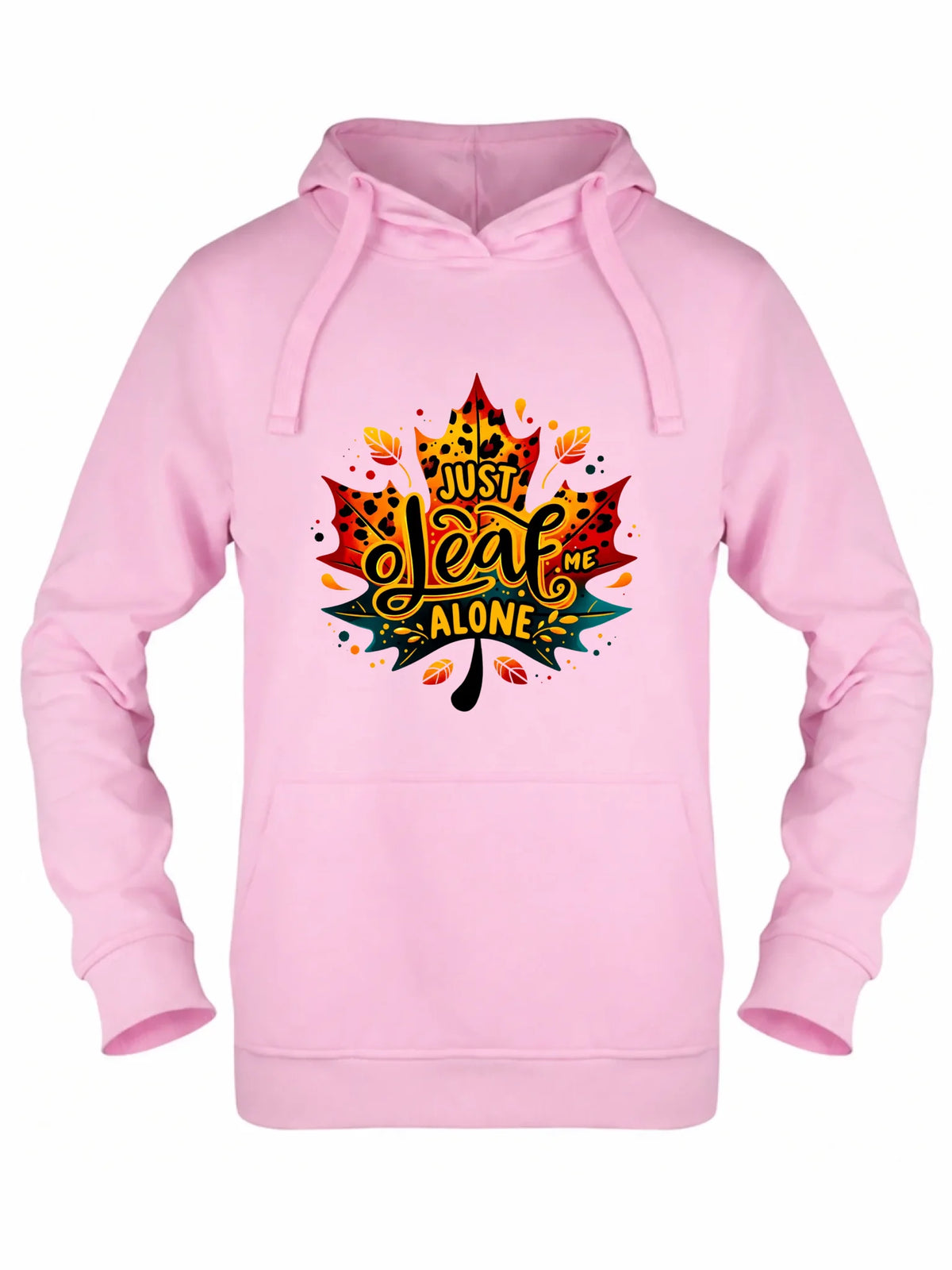 Bluza damska z kapturem jesienna - Just leaf me alone JS22