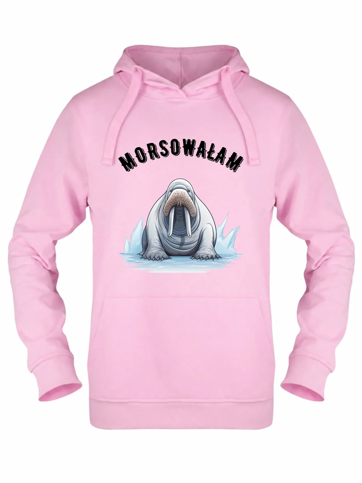 Bluza damska z kapturem - prezent dla morsa - Morsowałam - Mors HM18