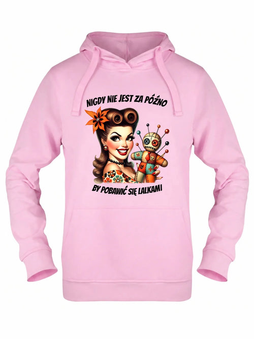 Bluza damska z kapturem - Laleczka Voodoo retro DZ21