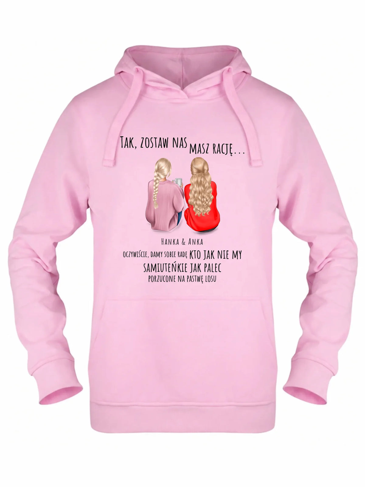 Bluza damska z kapturem na odejście z pracy - prezent od koleżanek - 2-5 osób personalizowana OP16