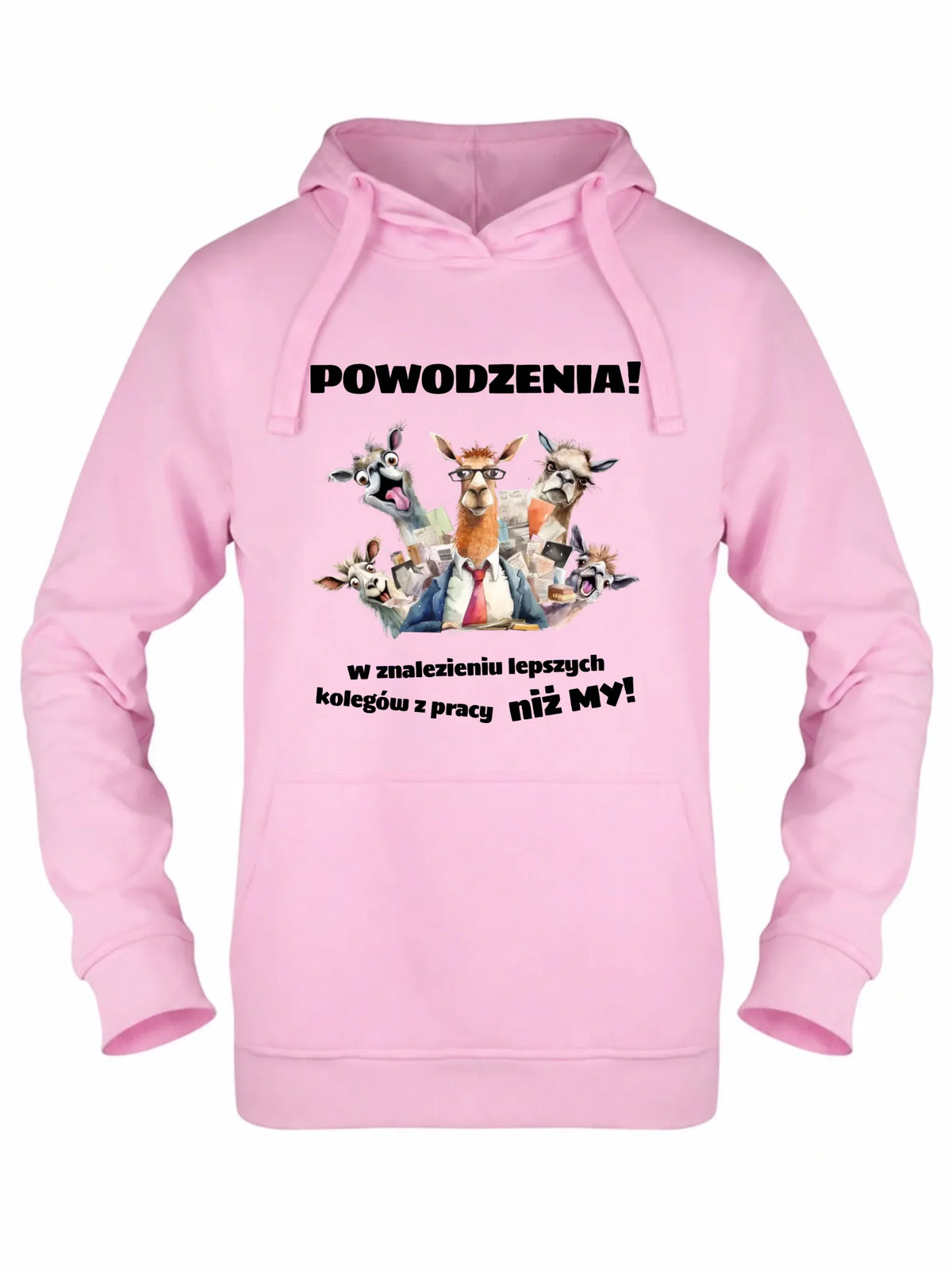 Bluza damska z kapturem na odejście z pracy - Powodzenia w znalezieniu lepszych kolegów OP08