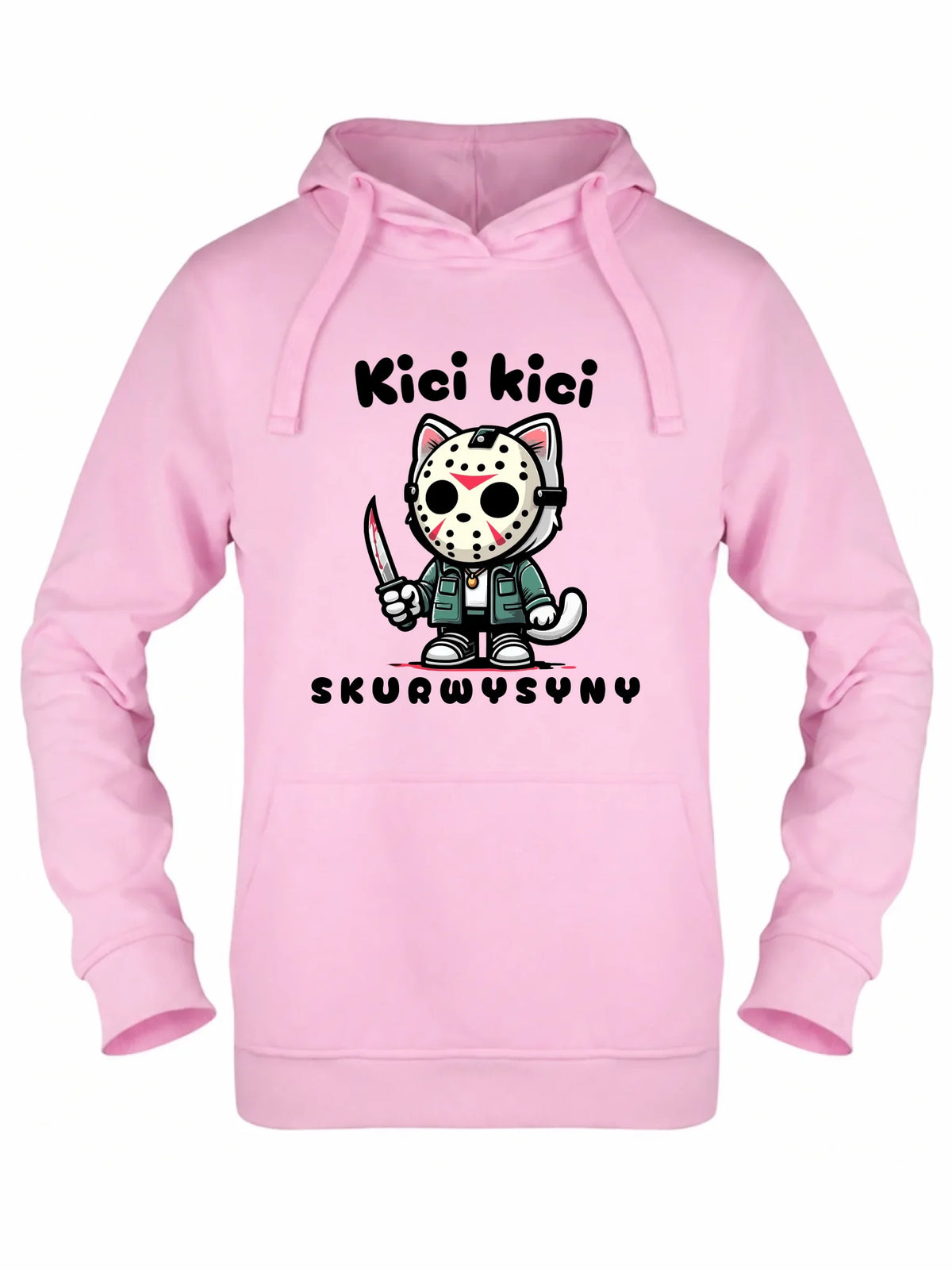 Bluza damska z kapturem na Halloween - Kici kici sk*rwysyny - bez cenzury HL28