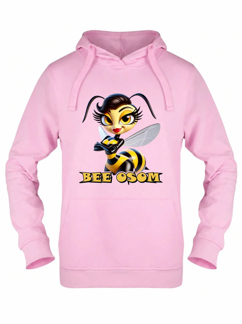 Bluza damska z kapturem - Bee Osom - Jestem niesamowita DZ11