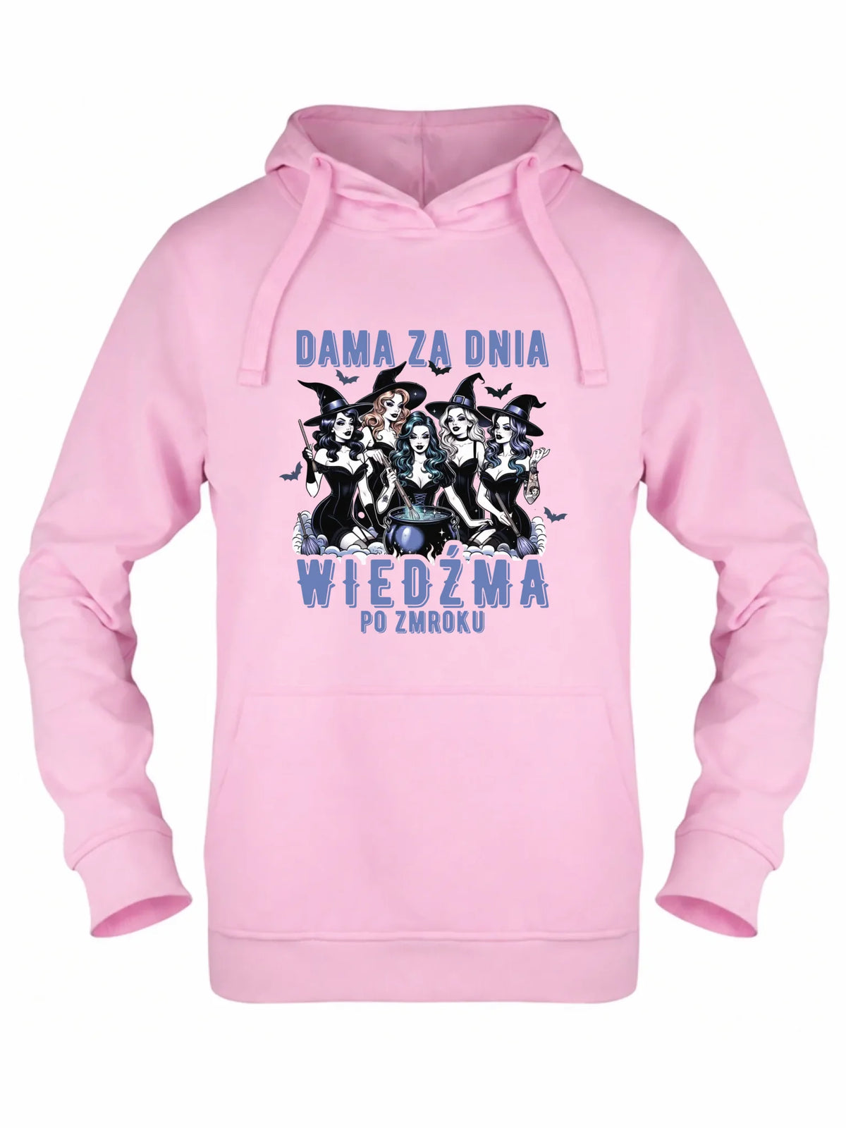 Bluza damska z kapturem - Dama za dnia wiedźma po zmroku HL16