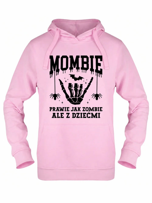 Bluza damska z kapturem dla mamy - Mombie - zombie z dziećmi HL18