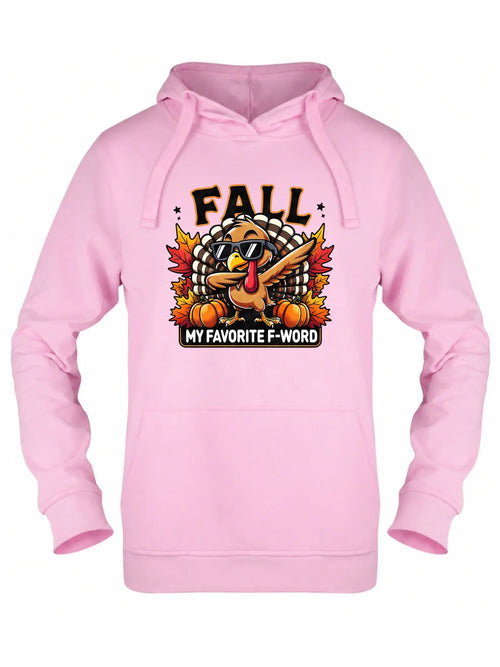 Bluza damska z kapturem jesieniara - FALL my favorite F-word JS11