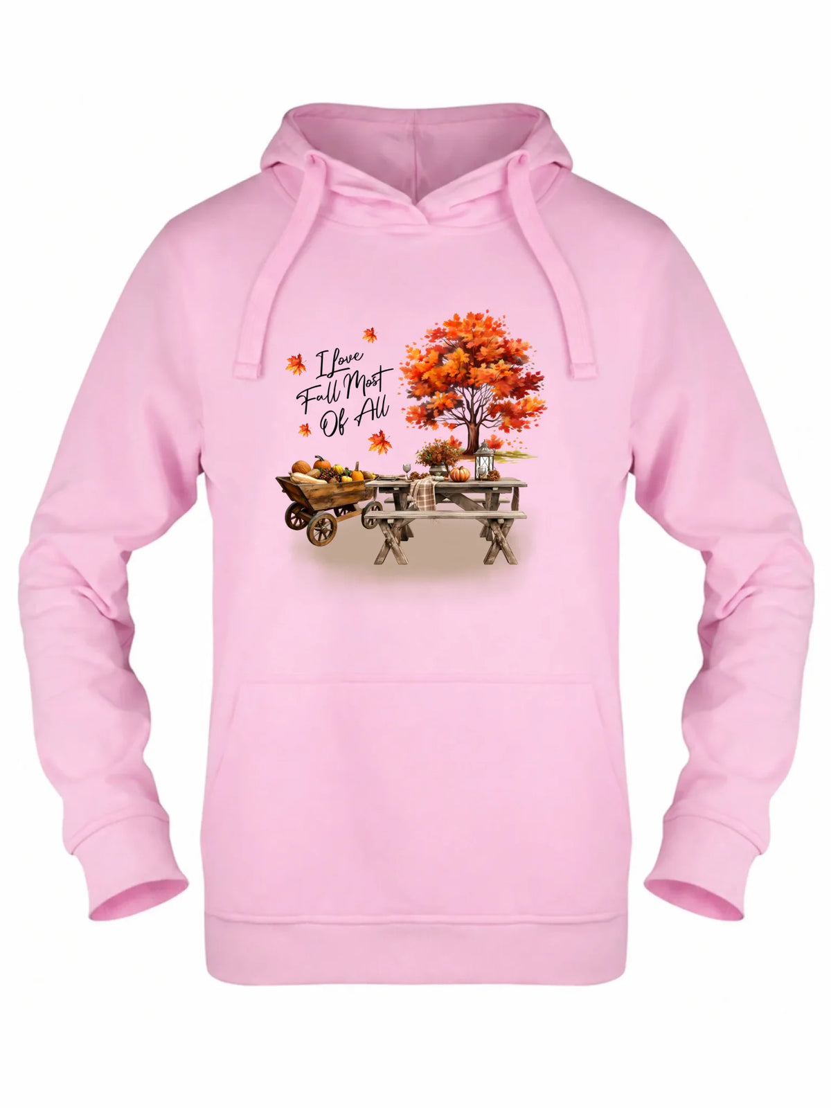 Bluza damska z kapturem jesieniara - Jesienny piknik z dyniami JS04