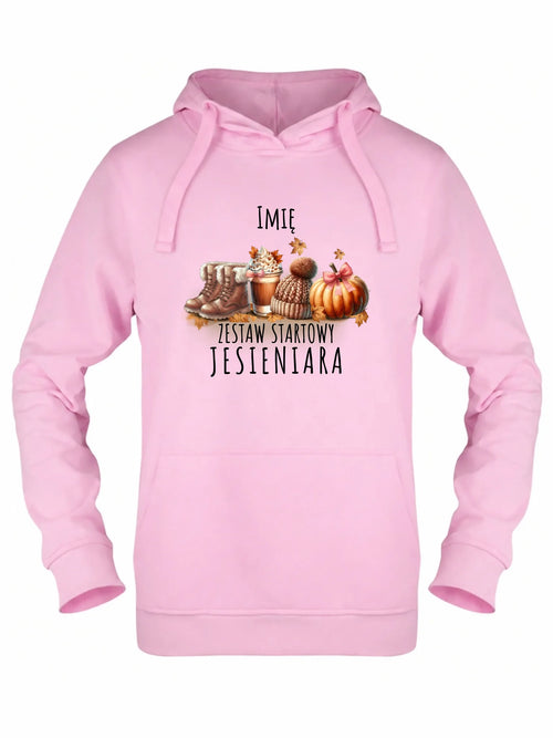 Bluza damska z kapturem jesieniara – Zestaw startowy - personalizowana JS05