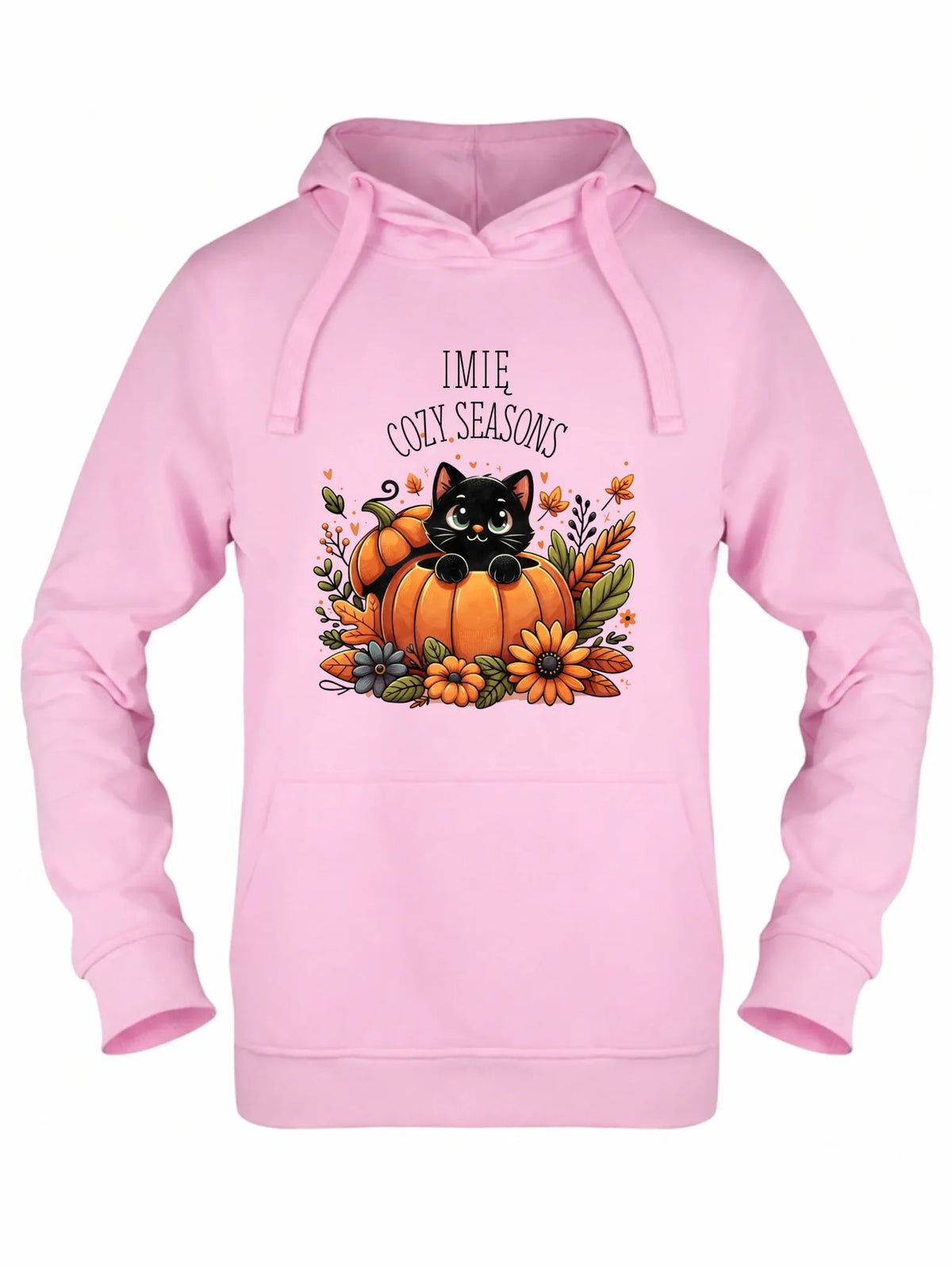 Bluza damska z kapturem jesieniara - Cozy Seasons - personalizowana JS01