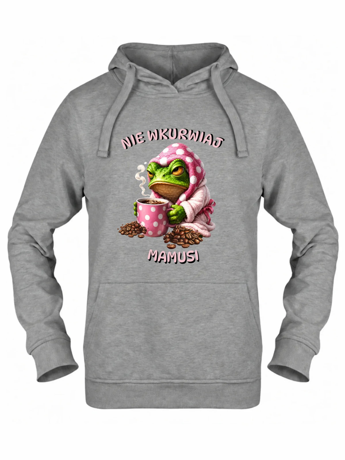 Bluza z kapturem dla mamy - Nie wku*wiaj mamusi - bez cenzury DM49