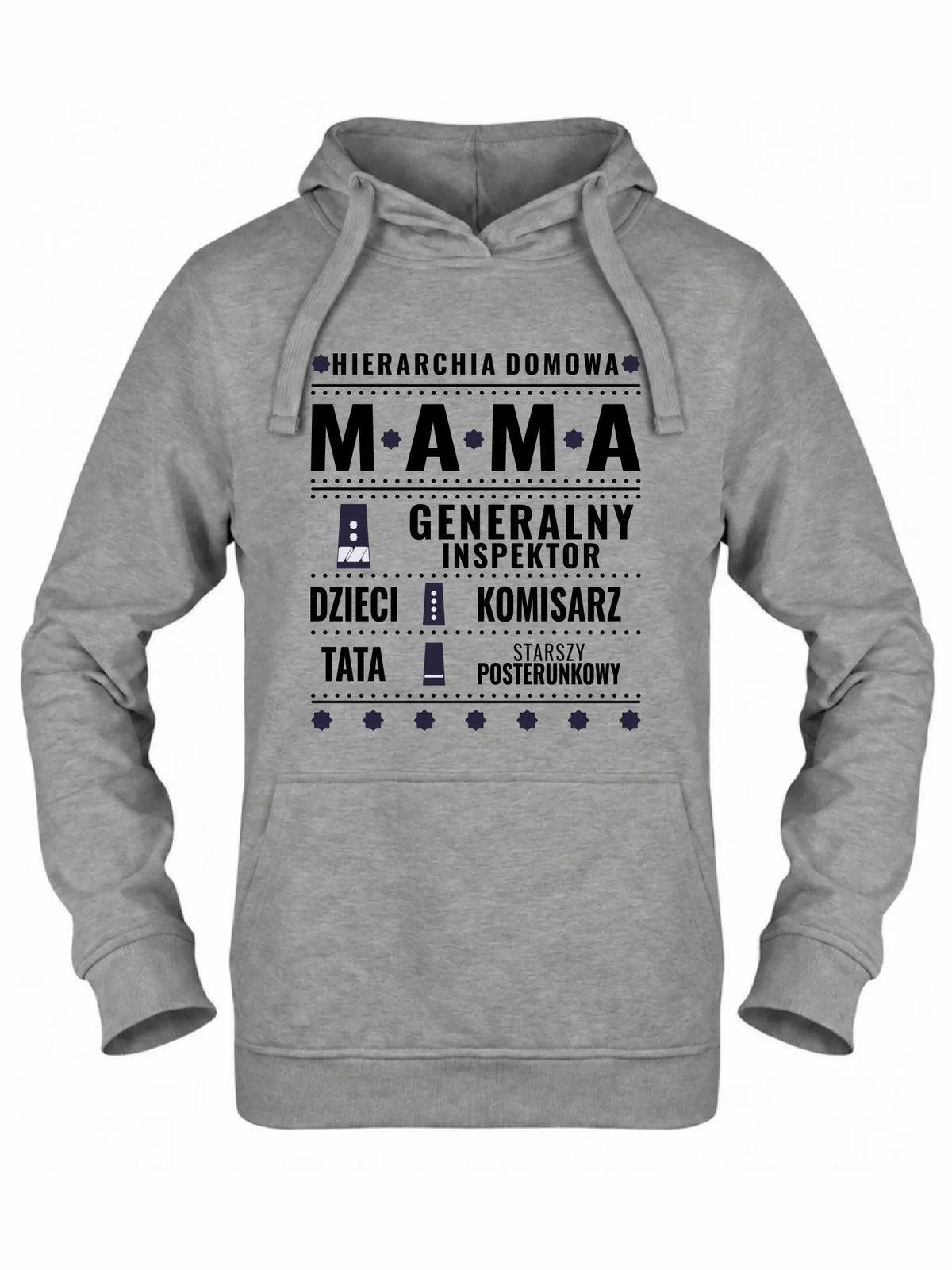 Bluza z kapturem dla mamy - Generał Mama Policja - personalizowana DM41