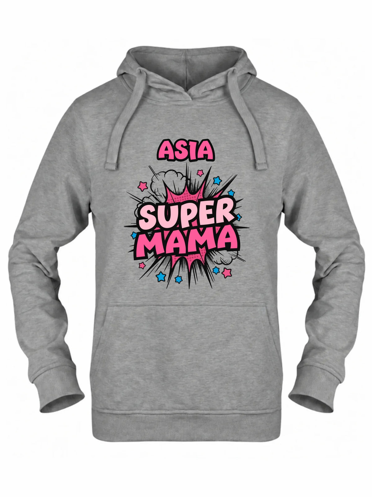 Bluza z kapturem dla mamy - Super Mama - personalizowana DM24