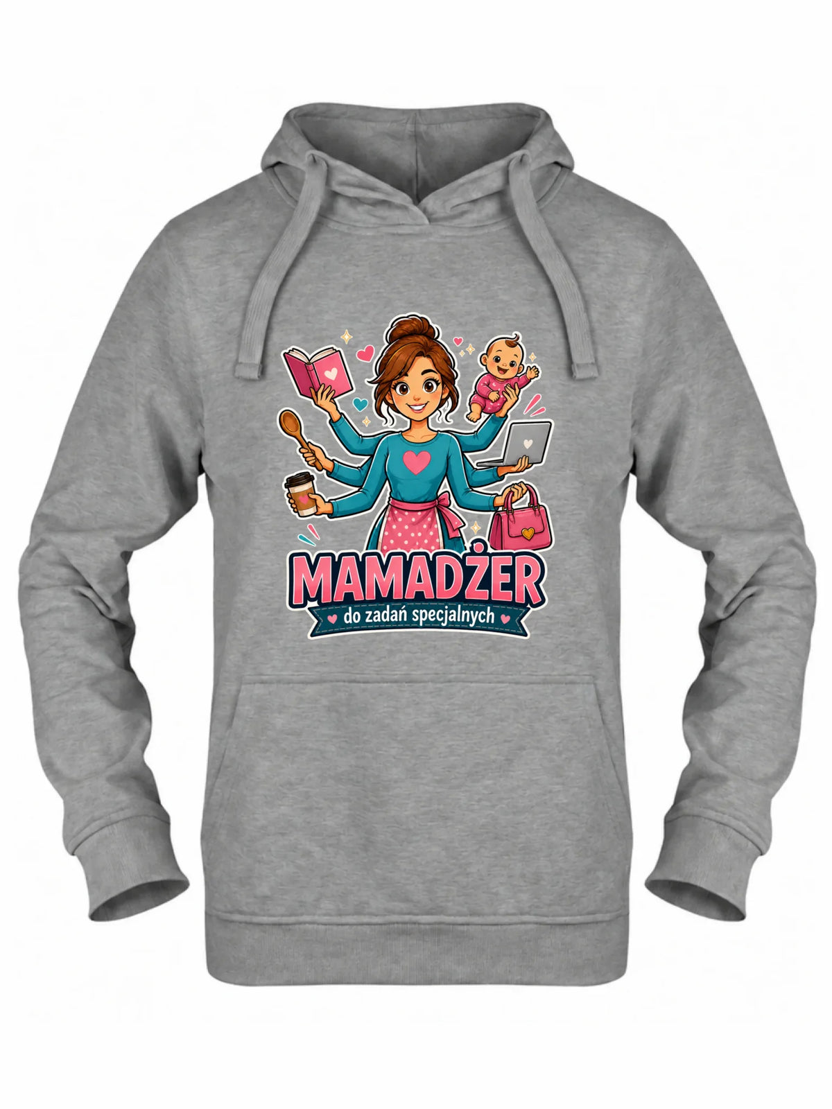 Bluza z kapturem dla mamy - Mamadżer do zadań specjalnych DM28