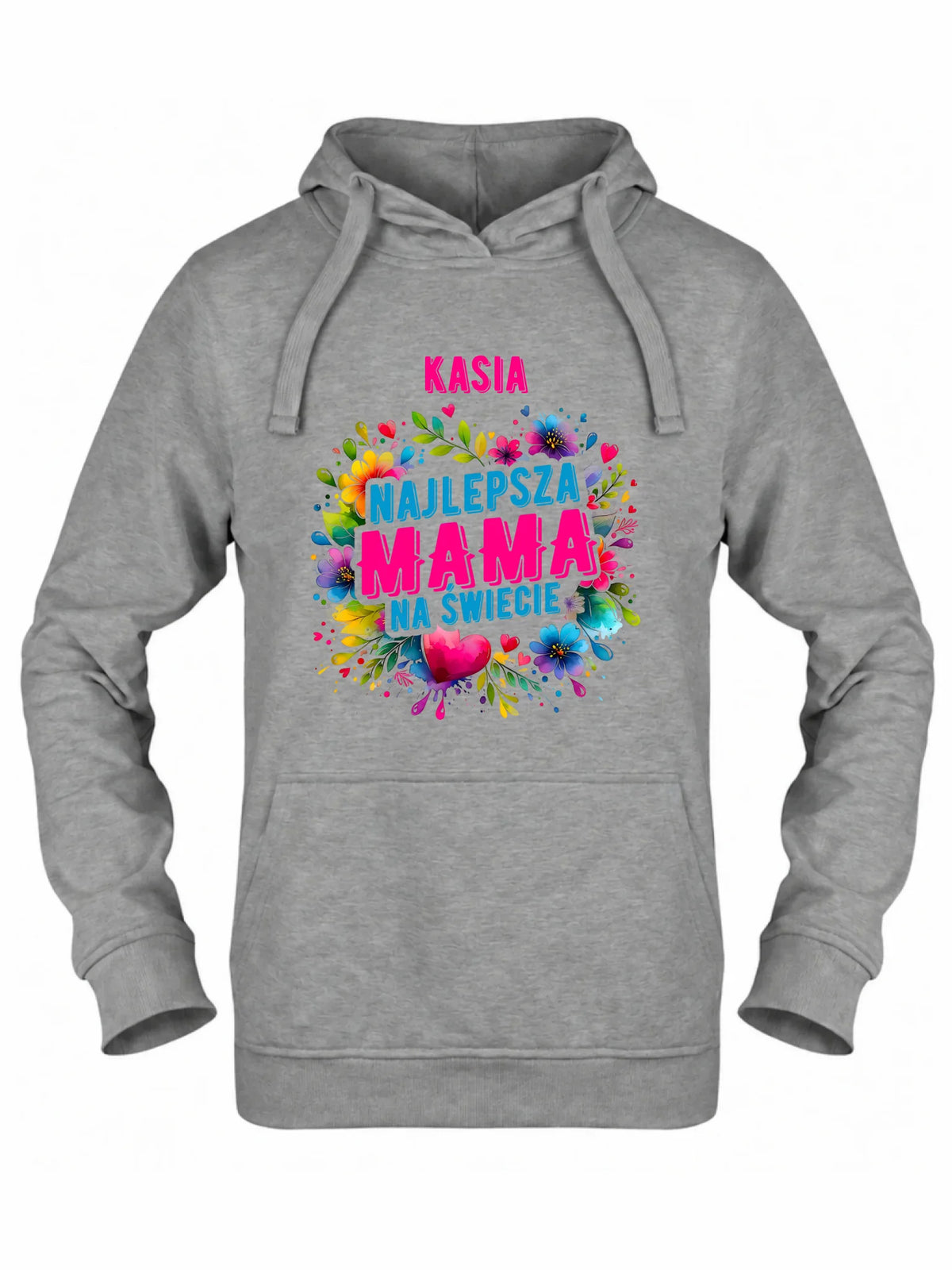 Bluza z kapturem dla mamy - Najlepsza Mama - personalizowana DM15