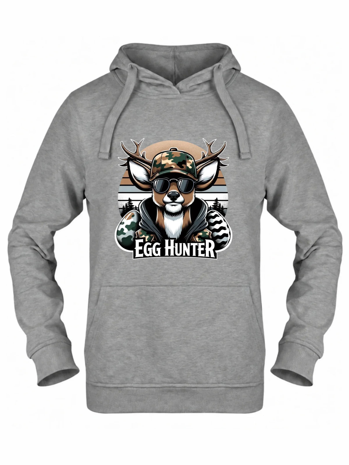 Bluza damska z kapturem wielkanocna - Jeleń Survival Egg hunter WN19
