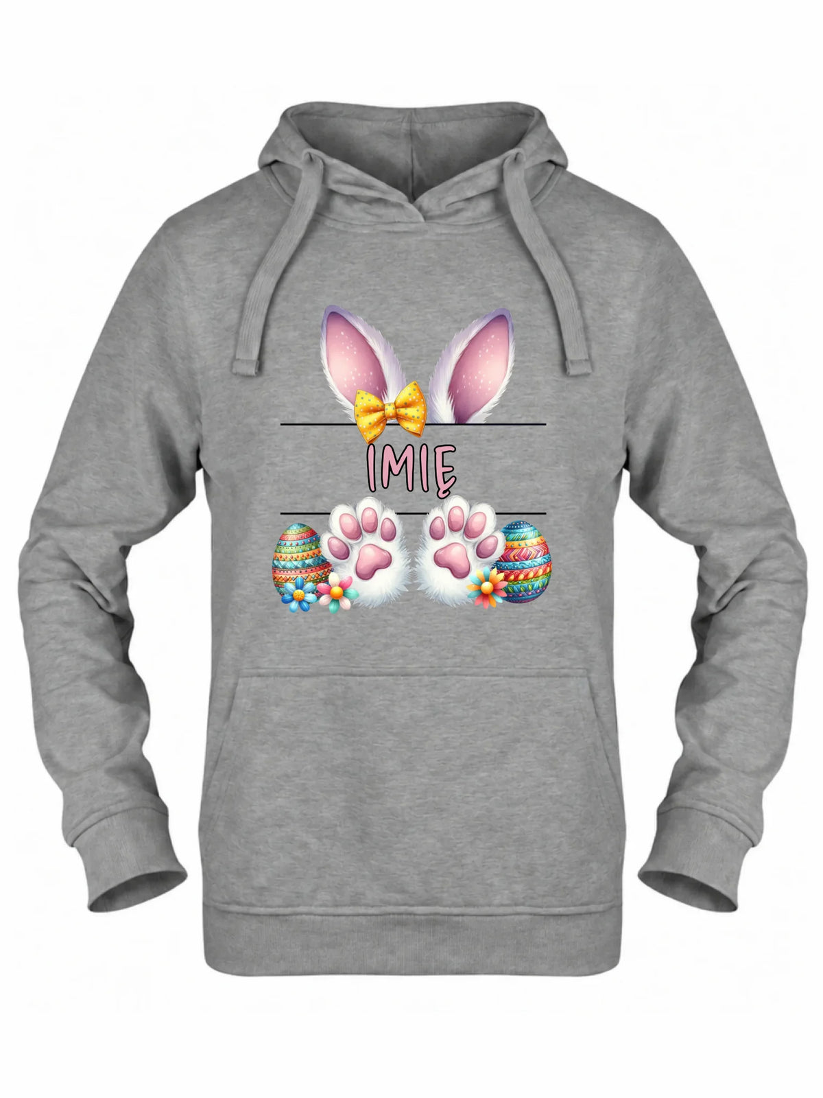 Bluza damska z kapturem wielkanocna - Zajączek - personalizowana WN13