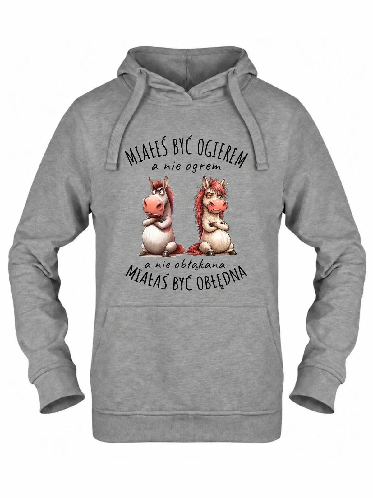 Bluza damska z kapturem - Ogier & Obłędna - śmieszna W85