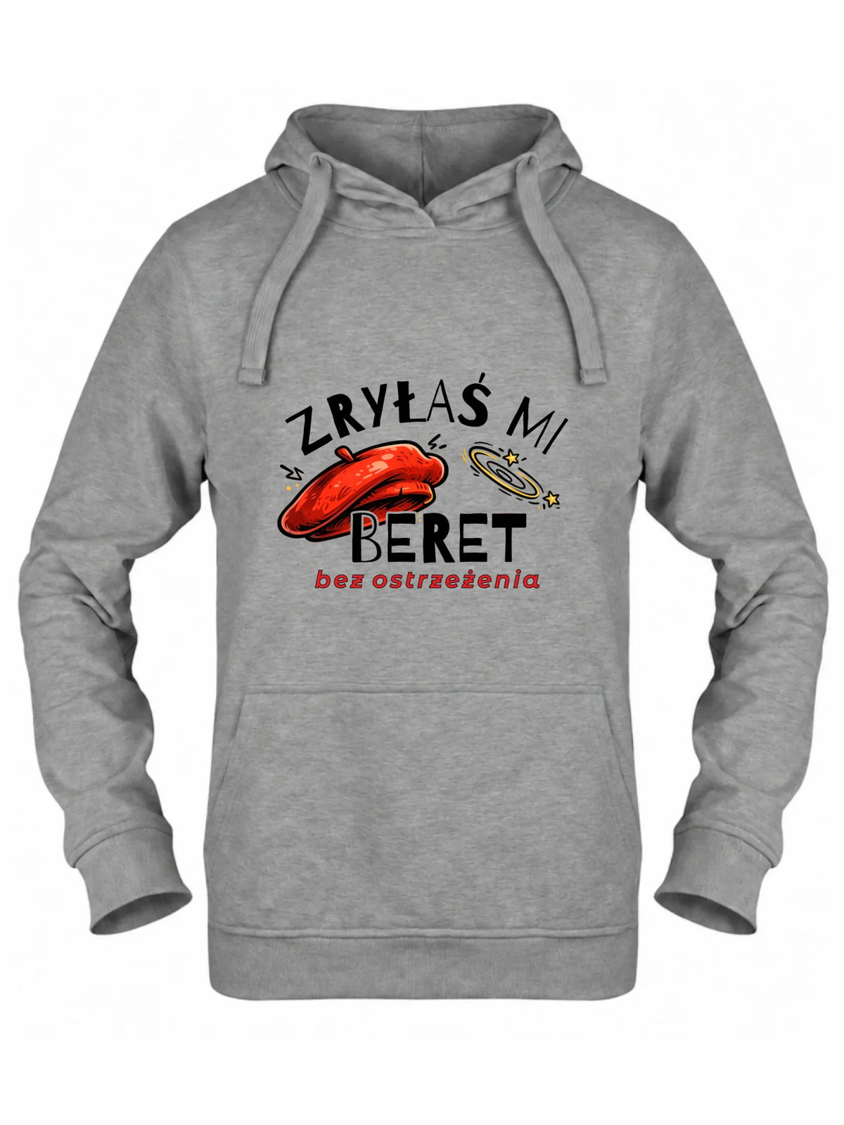 Bluza damska z kapturem - Zryłaś mi beret DZ34