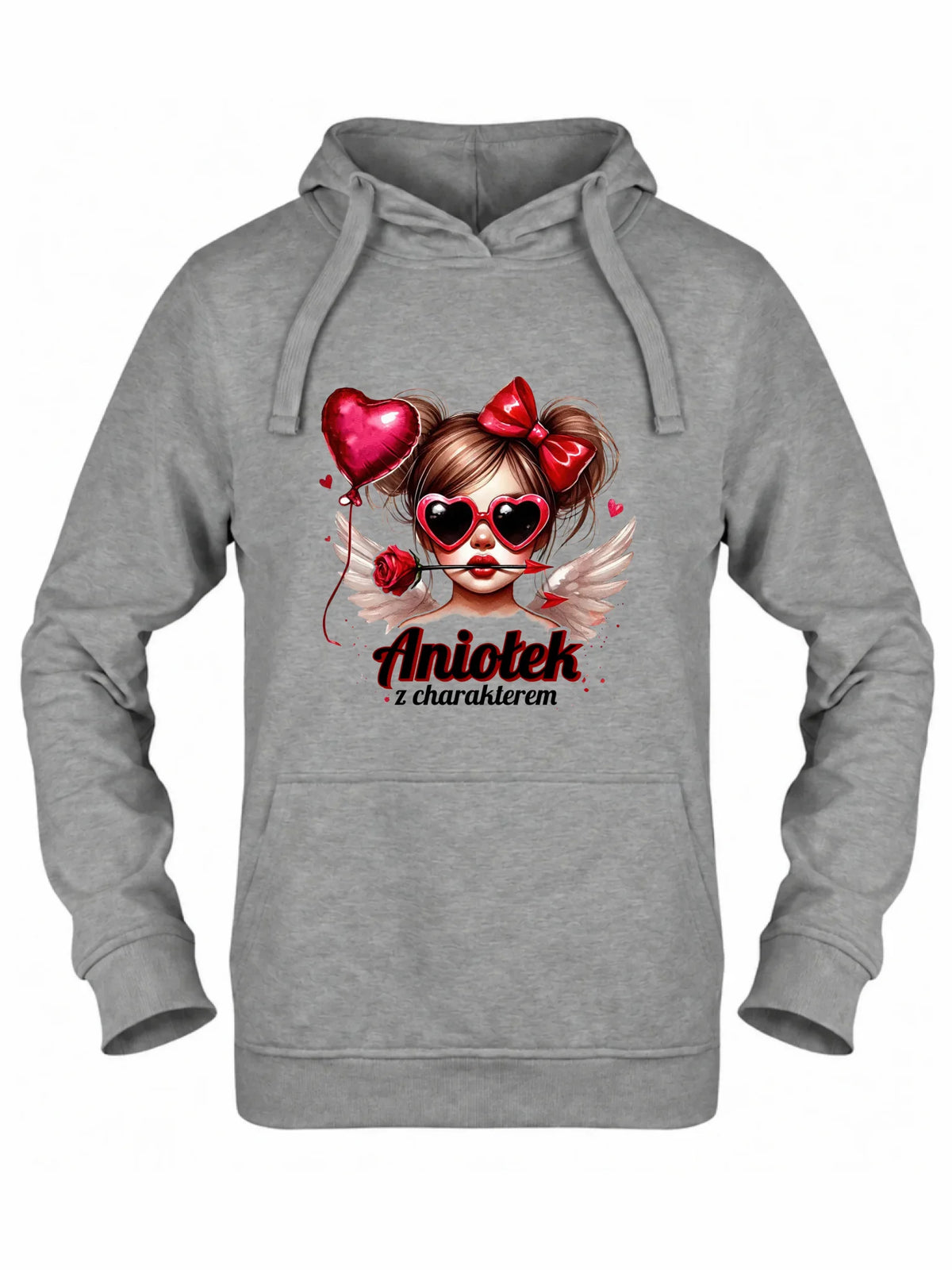 Bluza damska z kapturem - Aniołek z charakterem W58