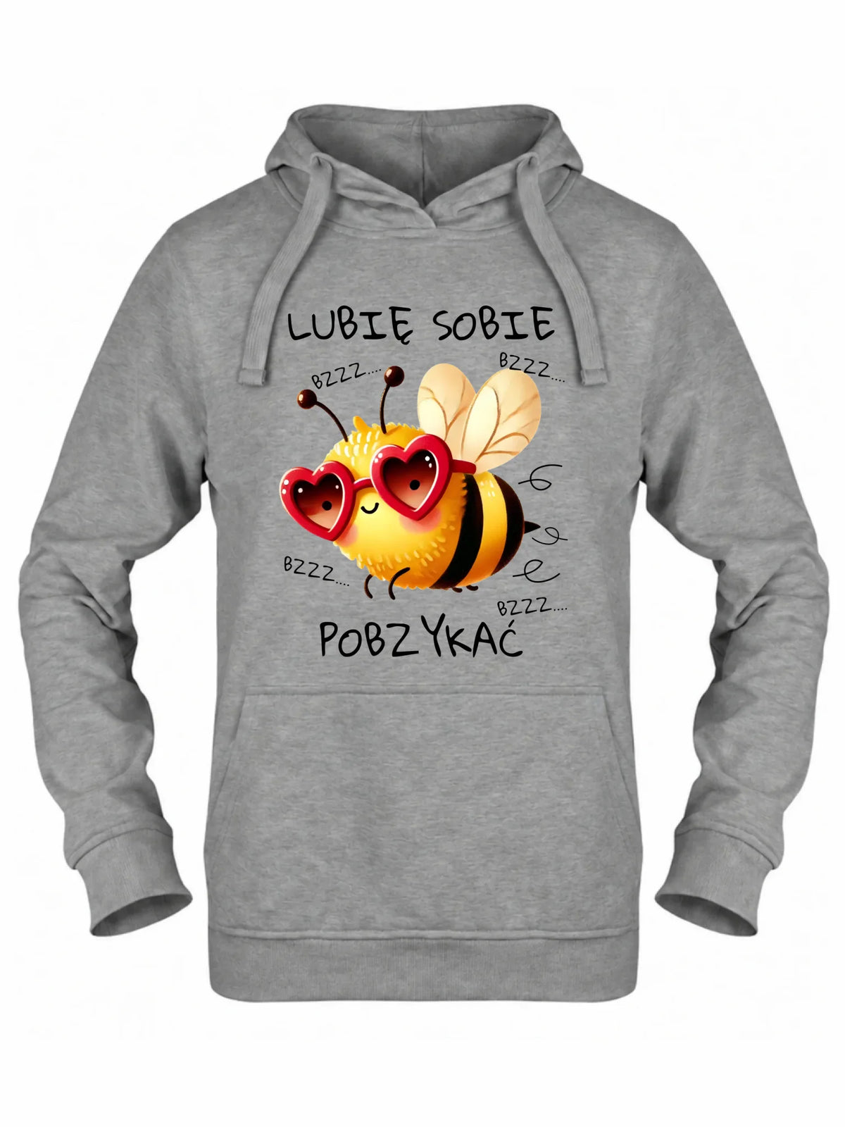 Bluza damska z kapturem - Lubię sobie pobzykać W51