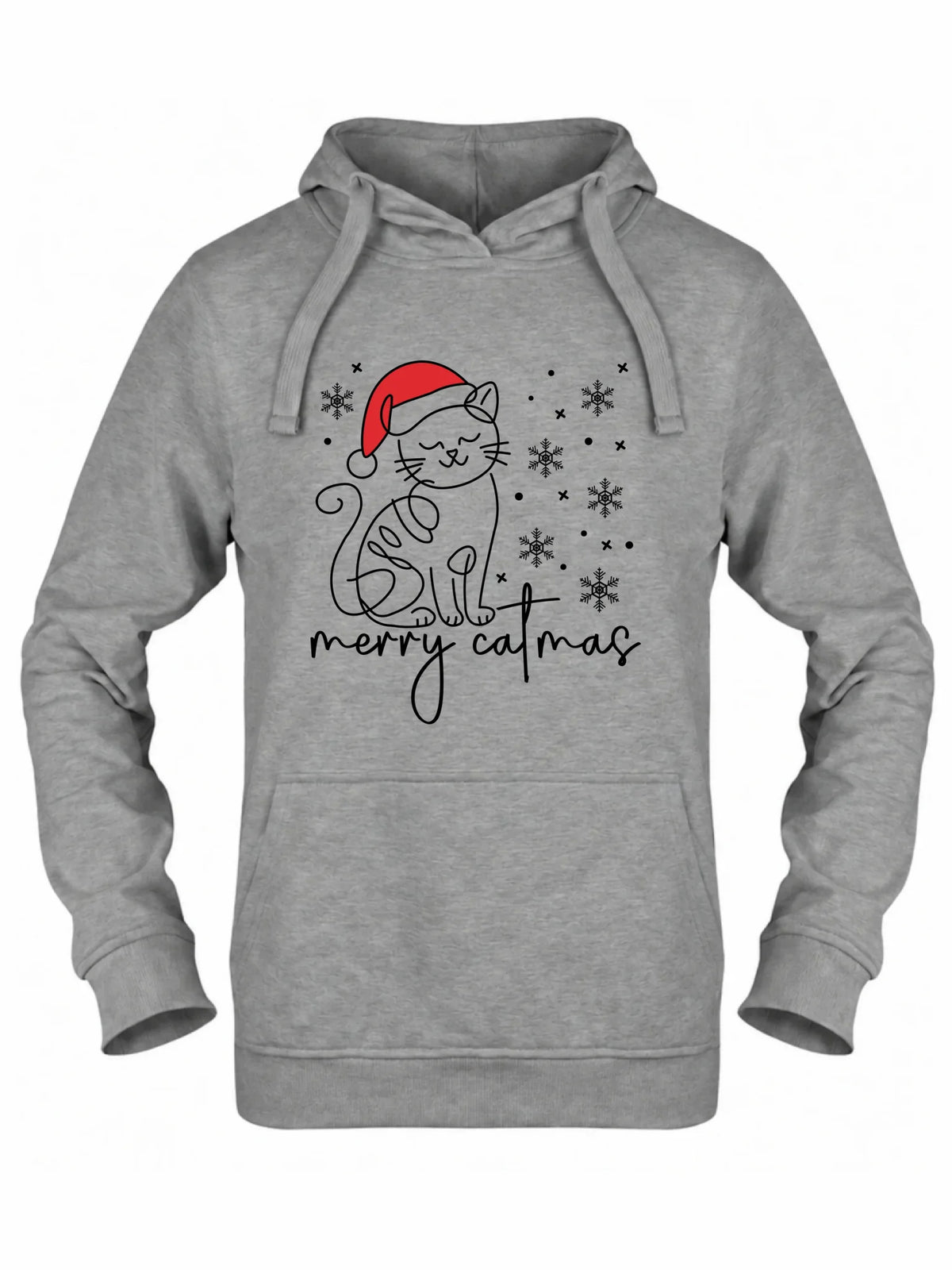 Bluza damska z kapturem świąteczna - prezent dla kociary - Merry catmas BN151