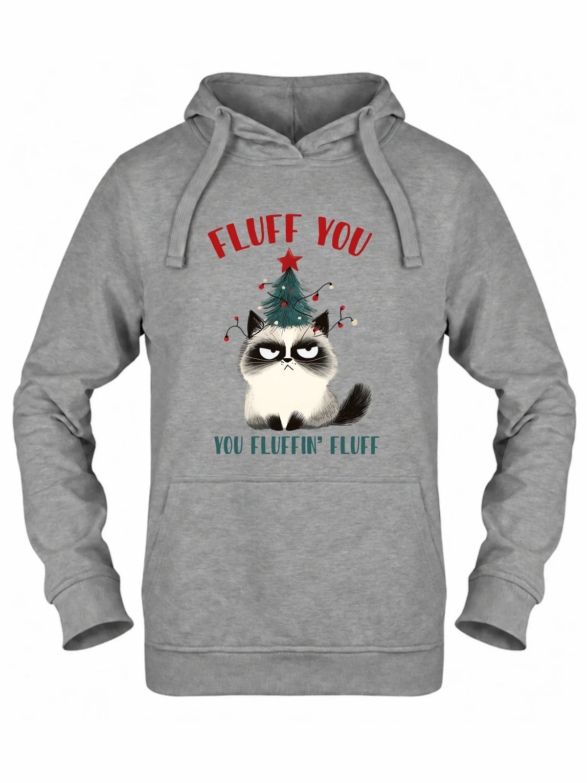 Bluza damska z kapturem świąteczna - Fluff You BN10