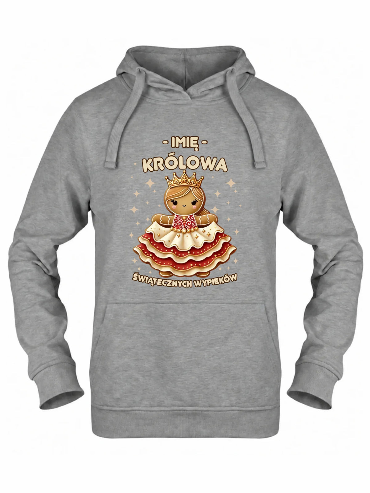 Bluza damska z kapturem świąteczna - Królowa świątecznych wypieków - personalizowana BN28