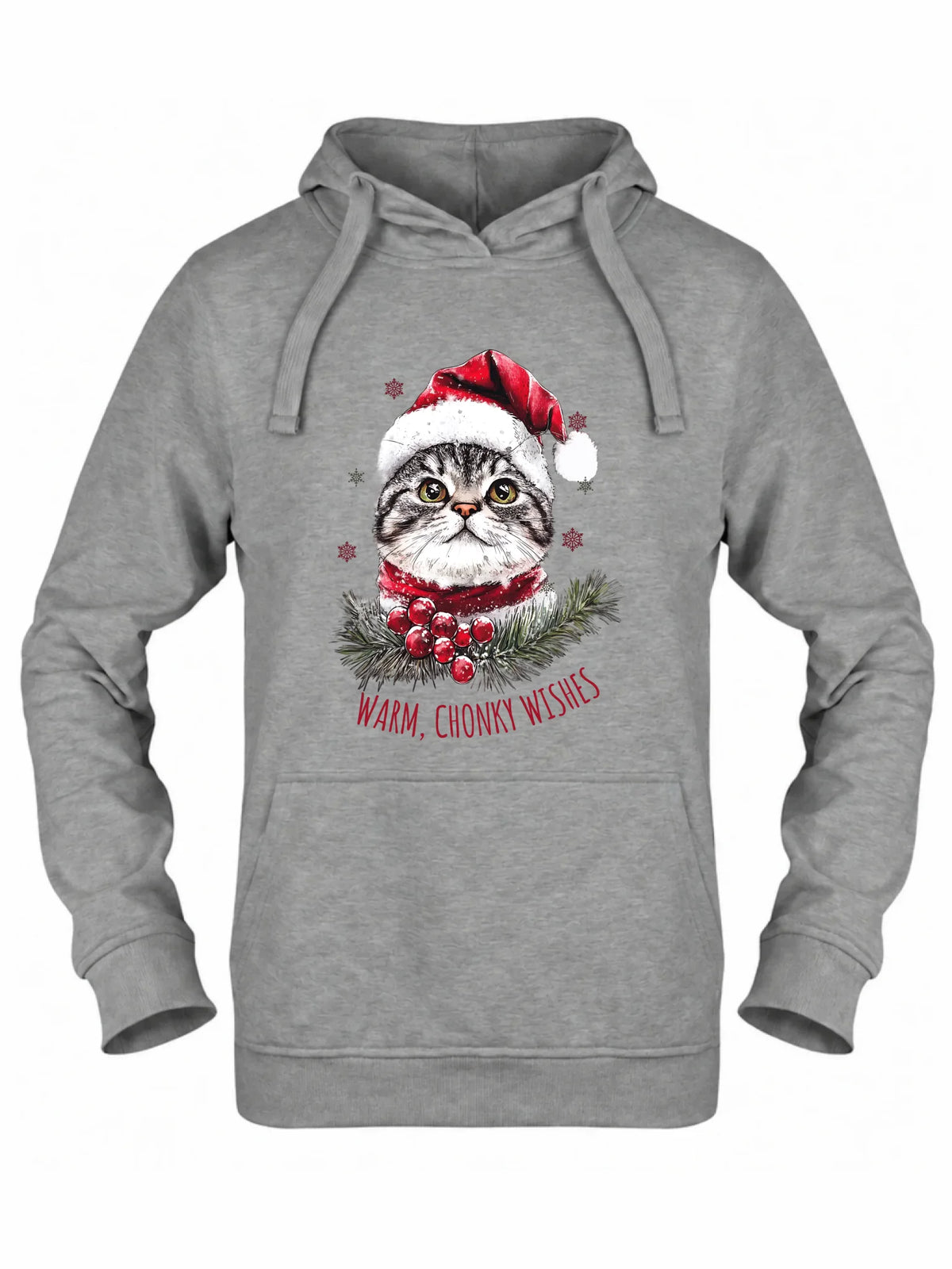 Bluza damska z kapturem świąteczna - Warm, Chonky Wishes BN36