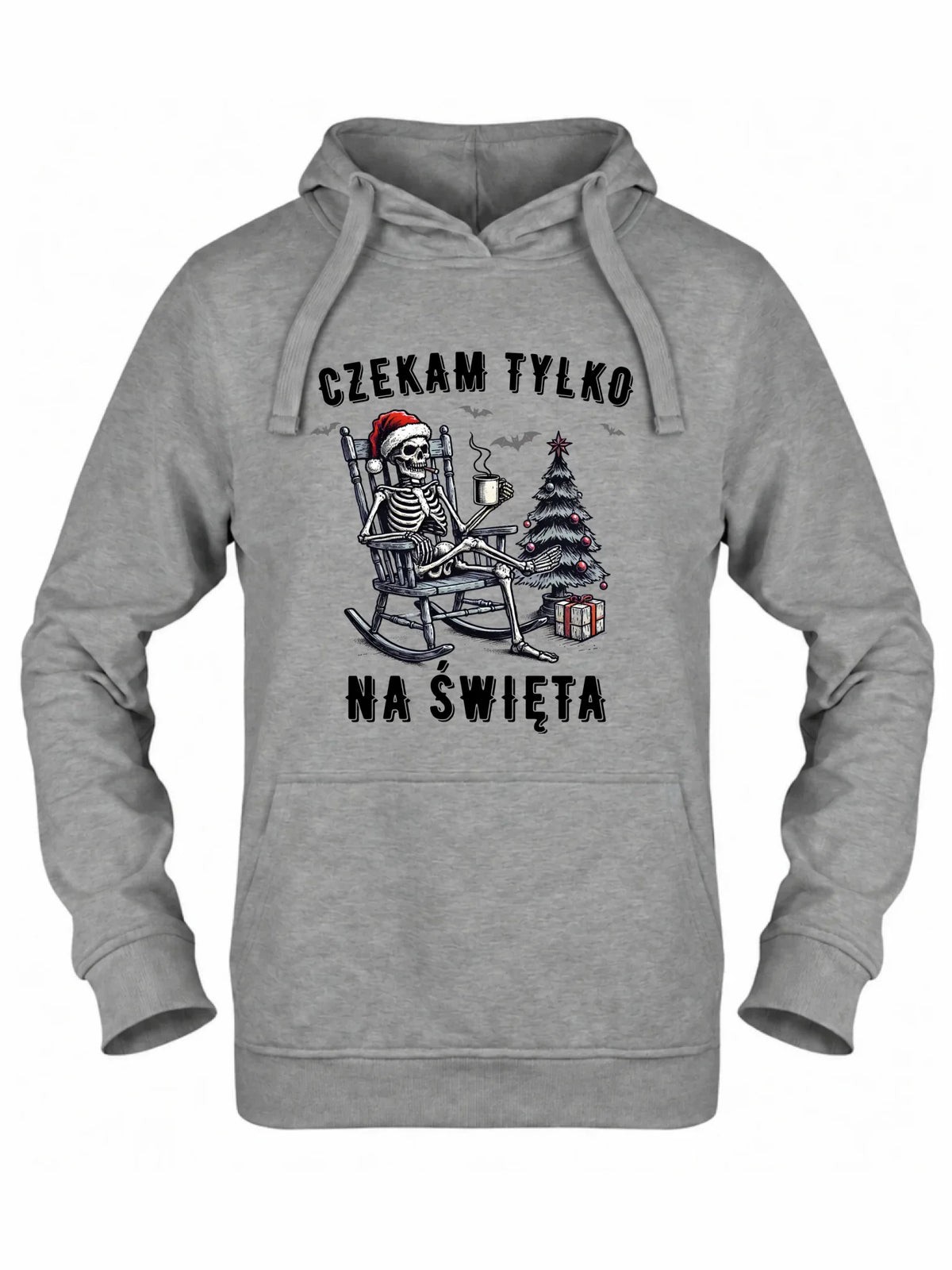 Bluza damska z kapturem świąteczna - Czekam tylko na święta BN56