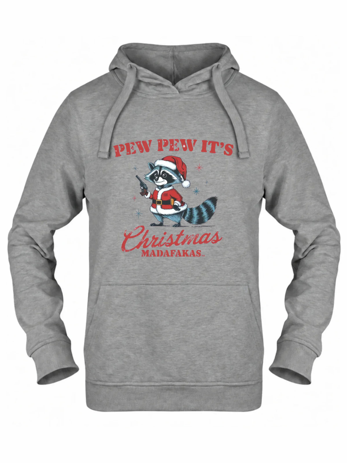 Bluza damska z kapturem świąteczna - Pew pew it's Christmas BN60