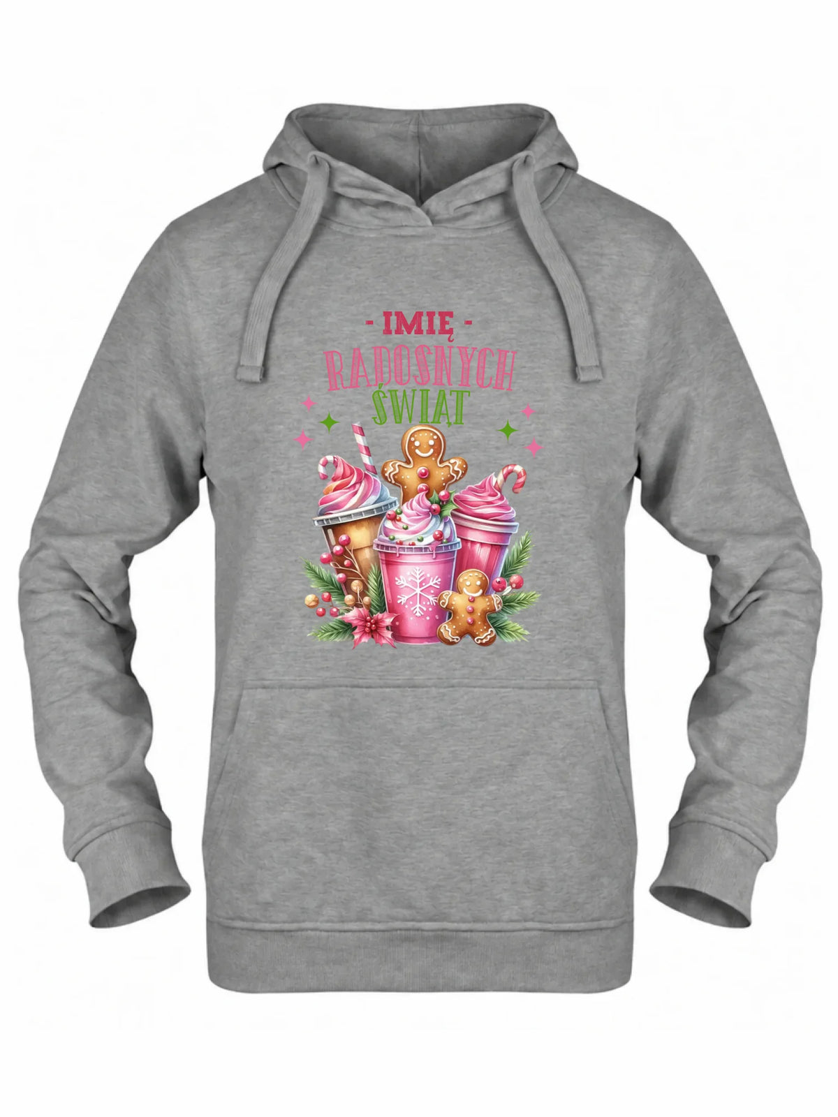Bluza damska z kapturem świąteczna - Radosnych Świąt - personalizowana BN58