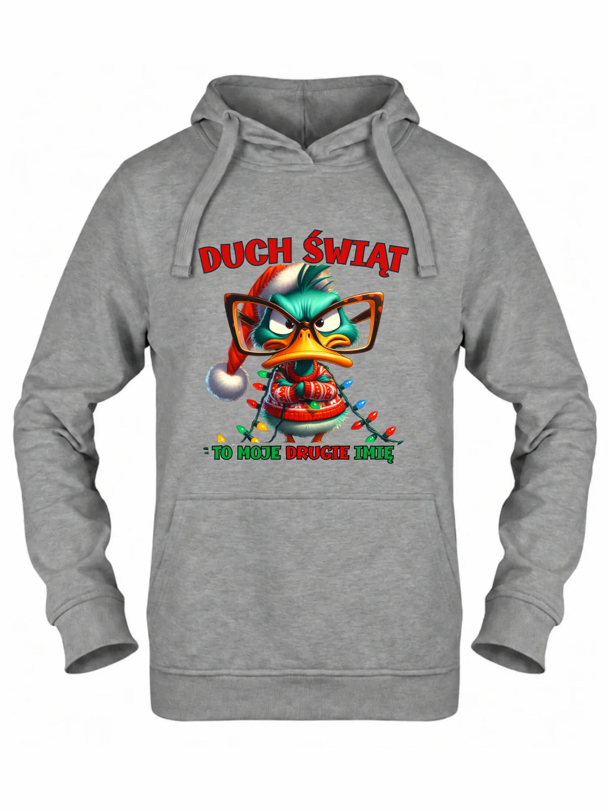 Bluza damska z kapturem świąteczna - Duch Świąt to moje drugie imię BN76