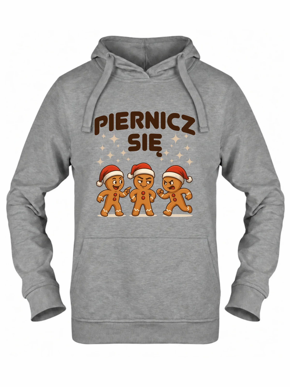 Bluza damska z kapturem świąteczna - Piernicz się BN149