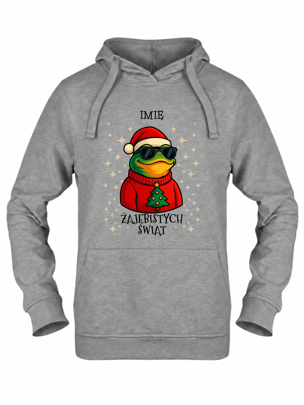 Bluza damska z kapturem świąteczna - Żajebistych Świąt - personalizowana BN144