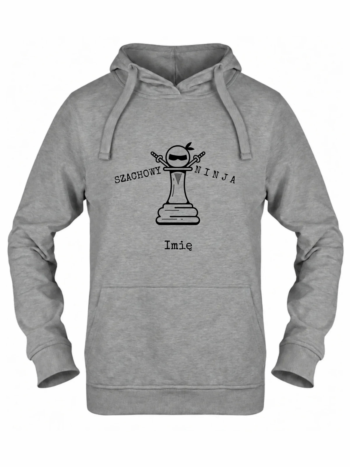 Bluza damska dla szachisty - Szachowy ninja - personalizowana HSZ01
