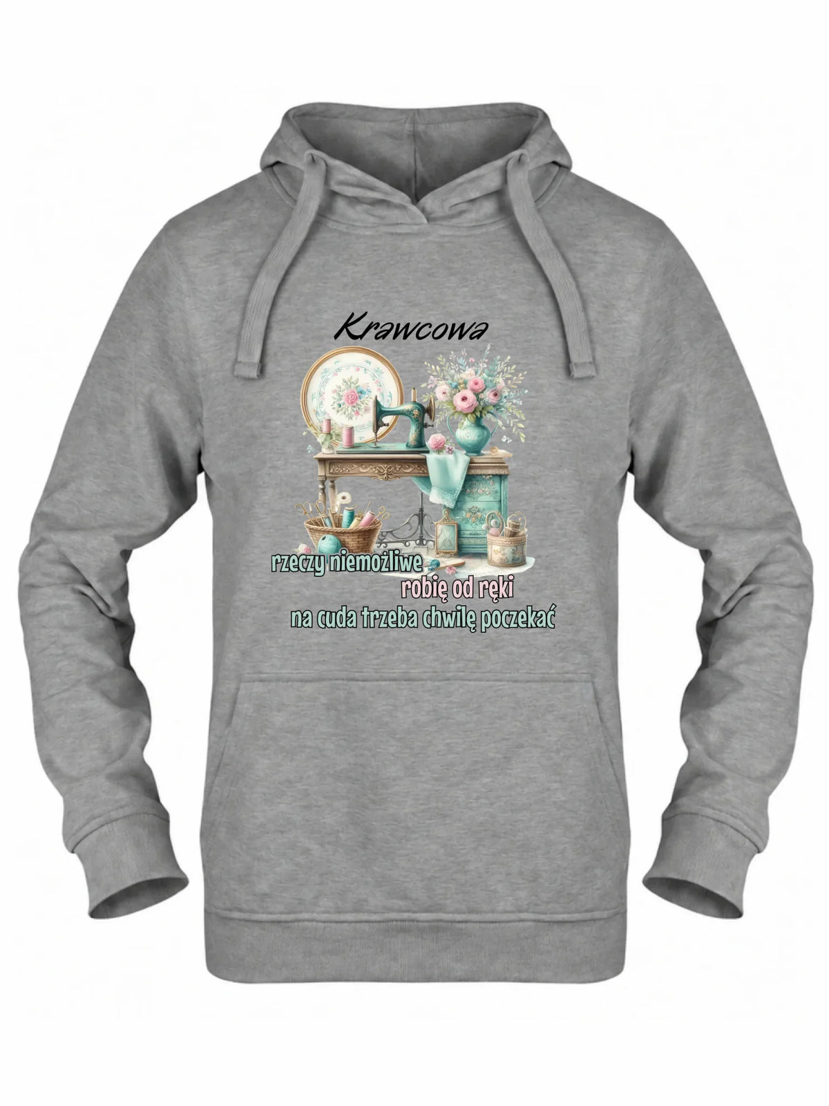 Bluza damska z kapturem szyciowa dla krawcowej - Rzeczy niemożliwe HS35